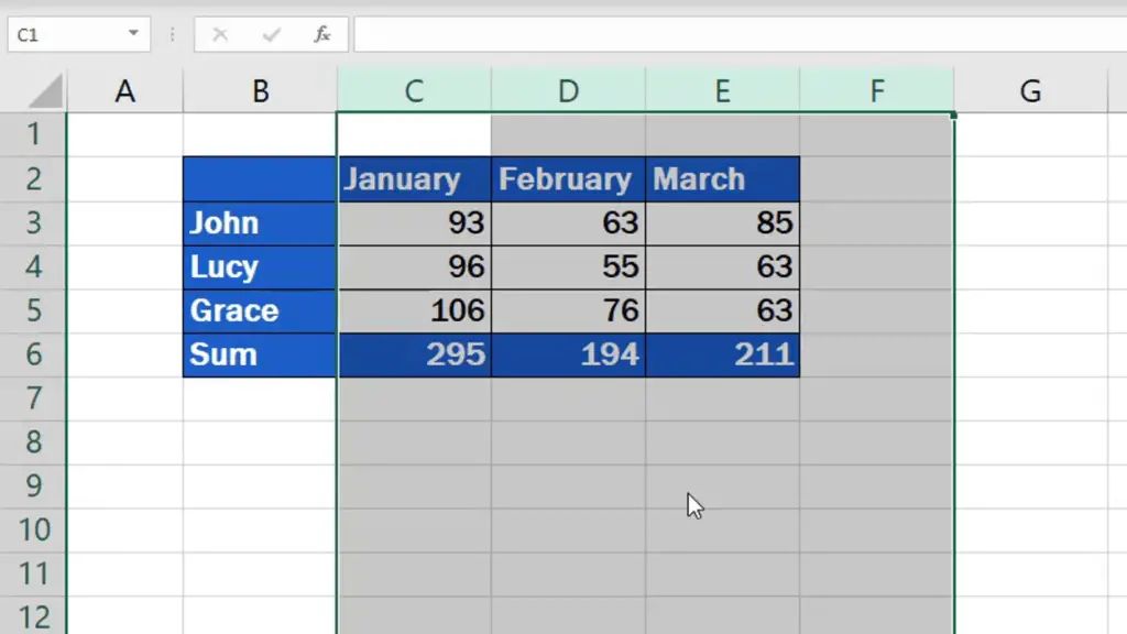 How to unhide columns in excel - visible columns