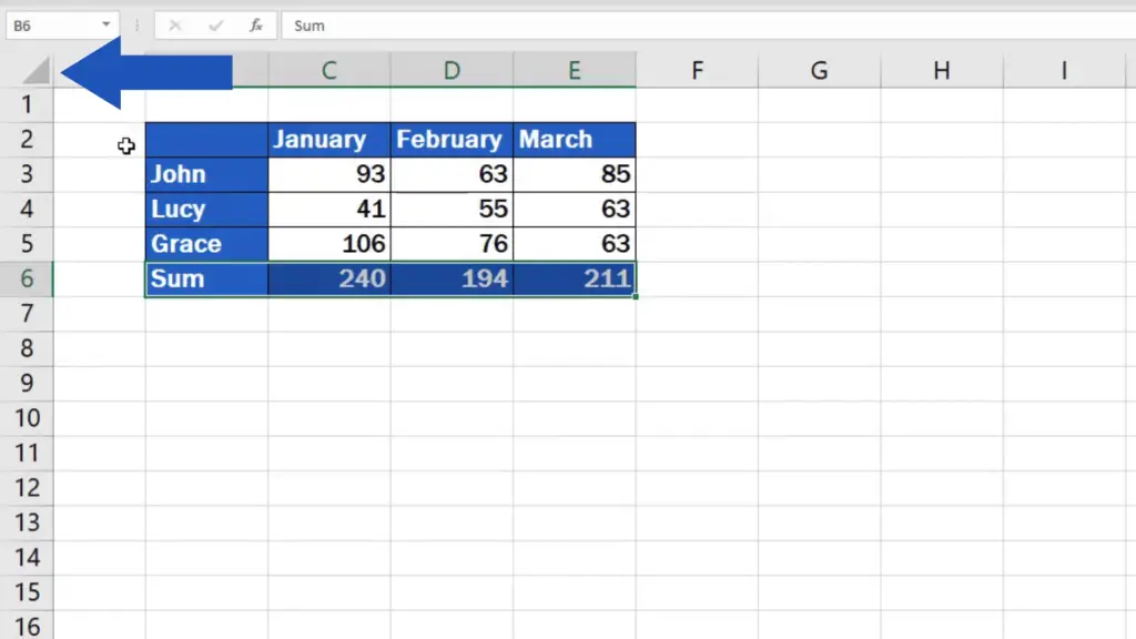 how to lock cells in Excel - in the whole spreadsheet