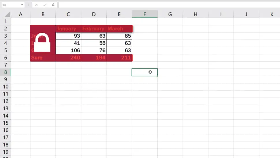 How to Lock Cells in Excel