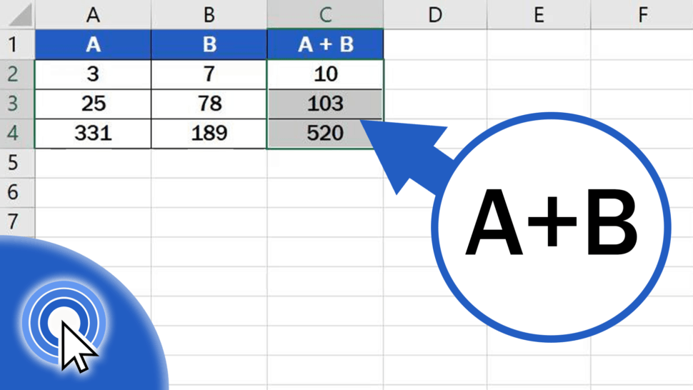 How to add numbers in Excel (Basic way)