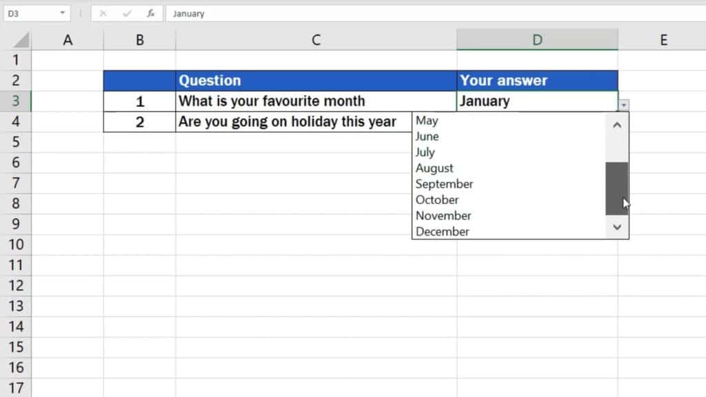 How to edit drop down list in Excel - edit longer list