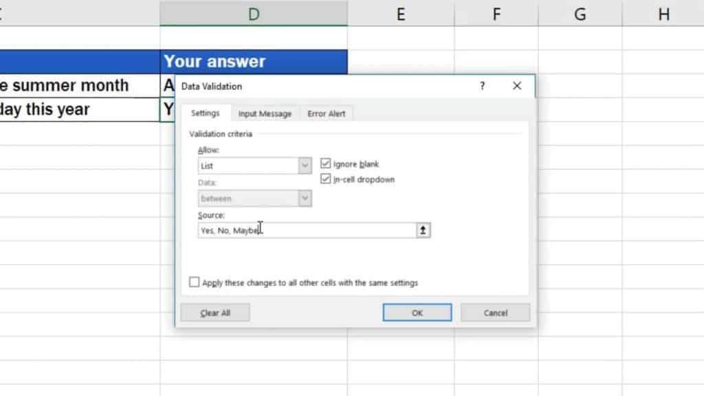 How to edit drop down list in Excel - overwrite drop down list