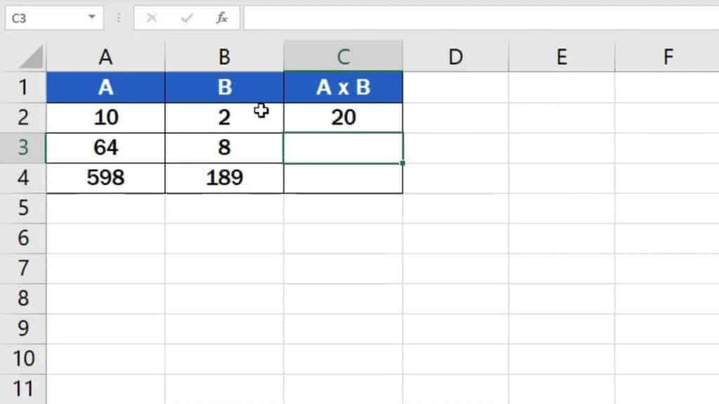 How to multiply numbers in Excel (Basic way) - result of multiplying