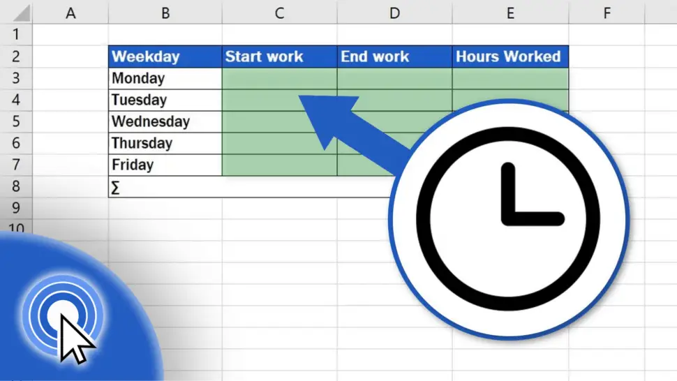 How to Insert and Format Time in excel