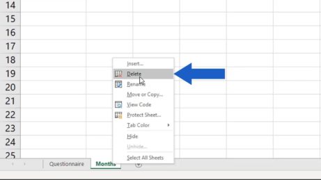 How to Delete Sheet in Excel