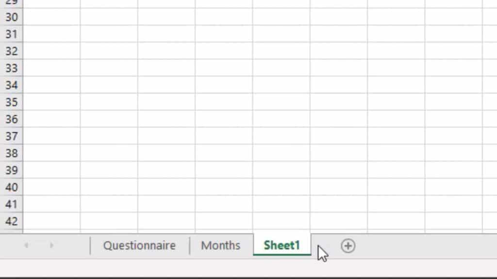 How to Insert Sheet in Excel - drag the sheet where you need