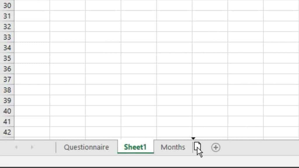 How to Insert Sheet in Excel - how to move the sheet