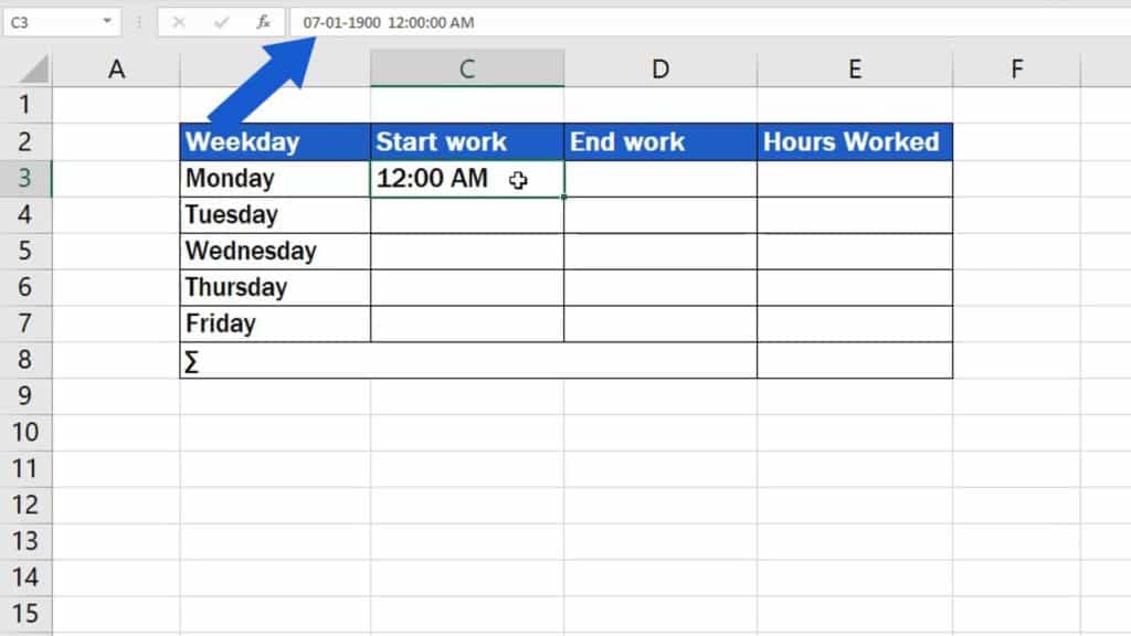How to Insert and Format Time in Excel - date and time