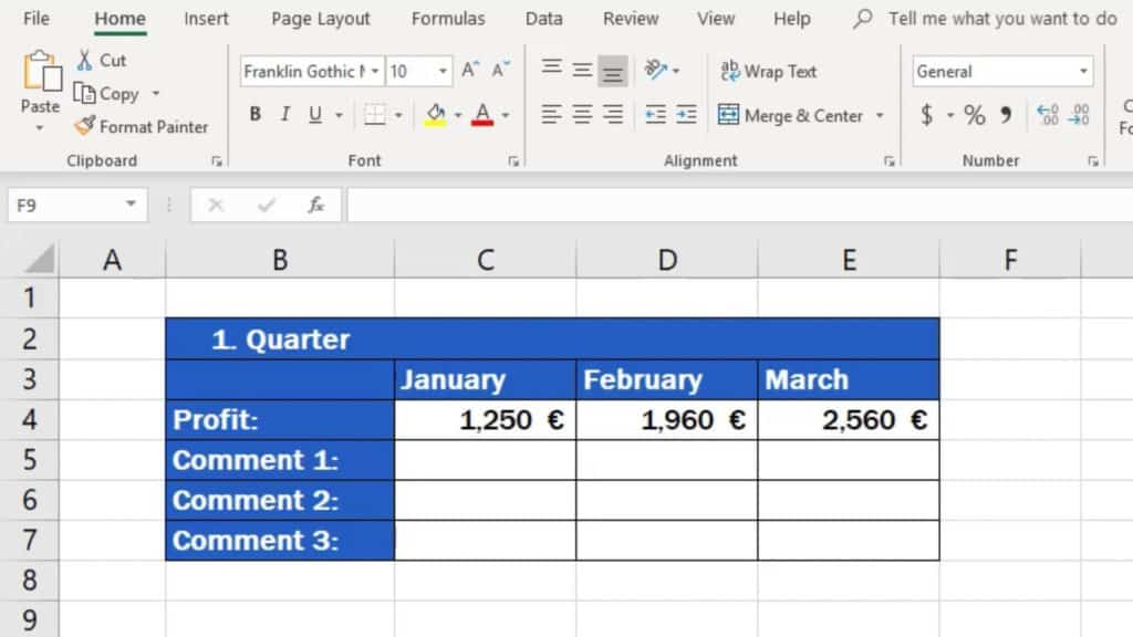How to Merge Cells in Excel - joined cells