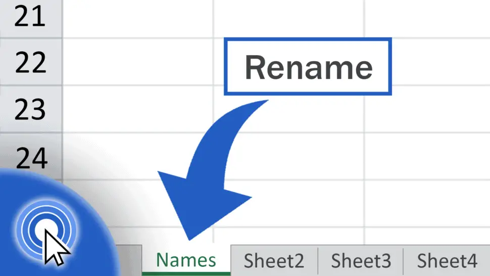 How to Rename Sheet in Excel