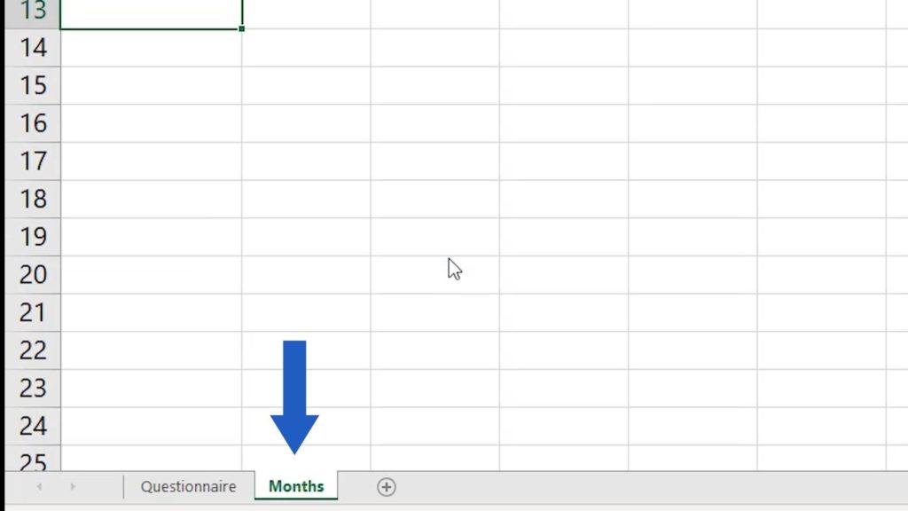 How to Unhide Sheet in Excel - result of unhiding sheet