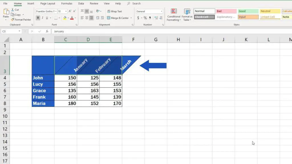 How to Change Text Direction in Excel - text orientation