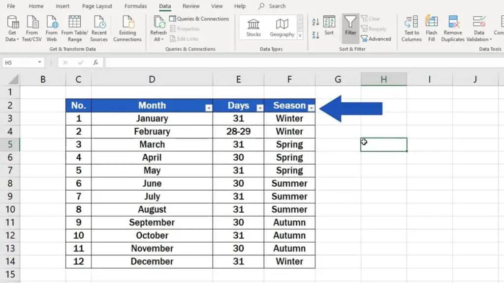 How To Create Filter In Excel
