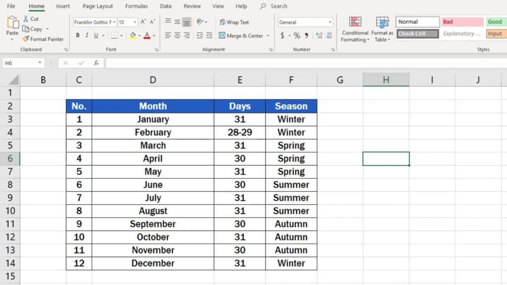 How to Create Filter in Excel - example