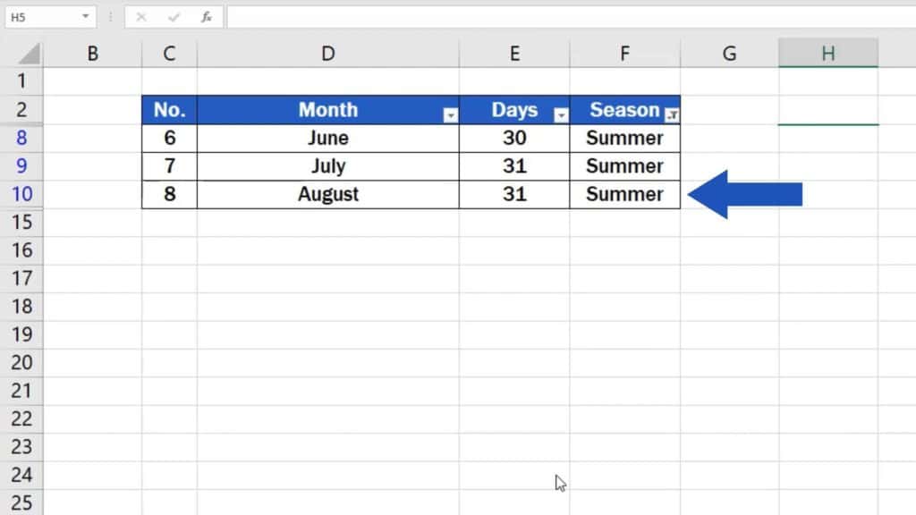 How to Create Filter in Excel - filter out months in excel