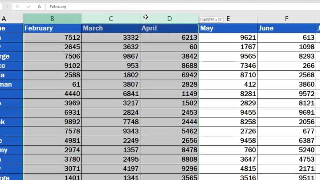 How to Delete Columns in Excel - delete multiple columns