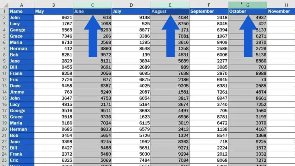 How to Delete Columns in Excel - remove columns