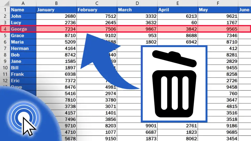 How to Delete Row in Excel
