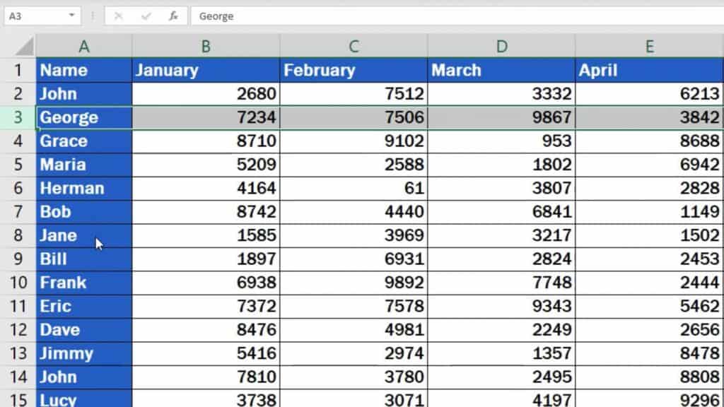 How to Delete Rows in Excel - deleted row