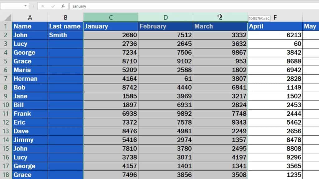 How to Insert Column in Excel - multiple added columns