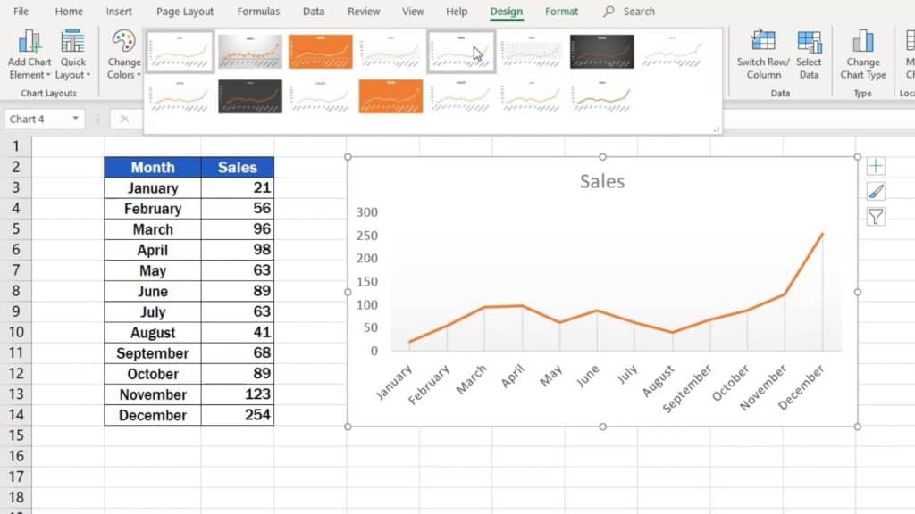 How to Make a Line Graph in Excel - graph design