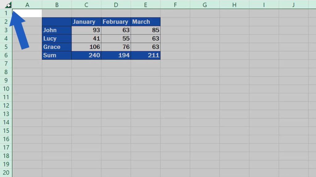 How to Protect Excel Sheet with Password - highlight whole sheet