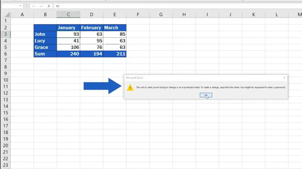 How to Protect Excel Sheet with Password - protected cells from overwriting