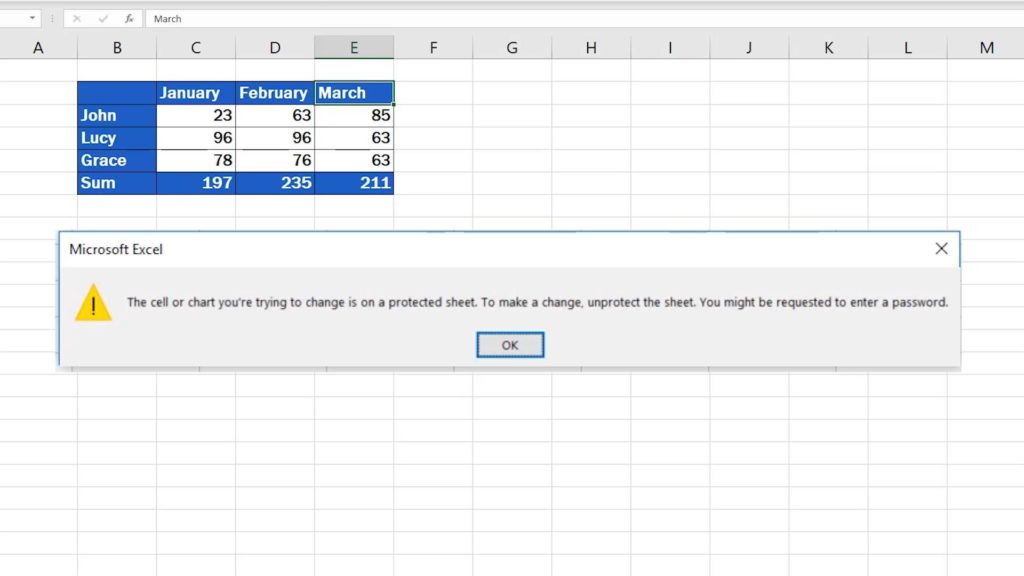 How to Unprotect Excel Sheet - locked cell