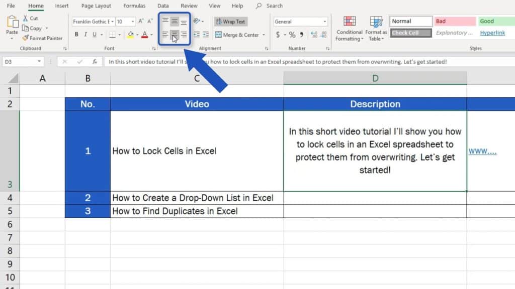 How to Wrap Text in Excel - wrap text within one row