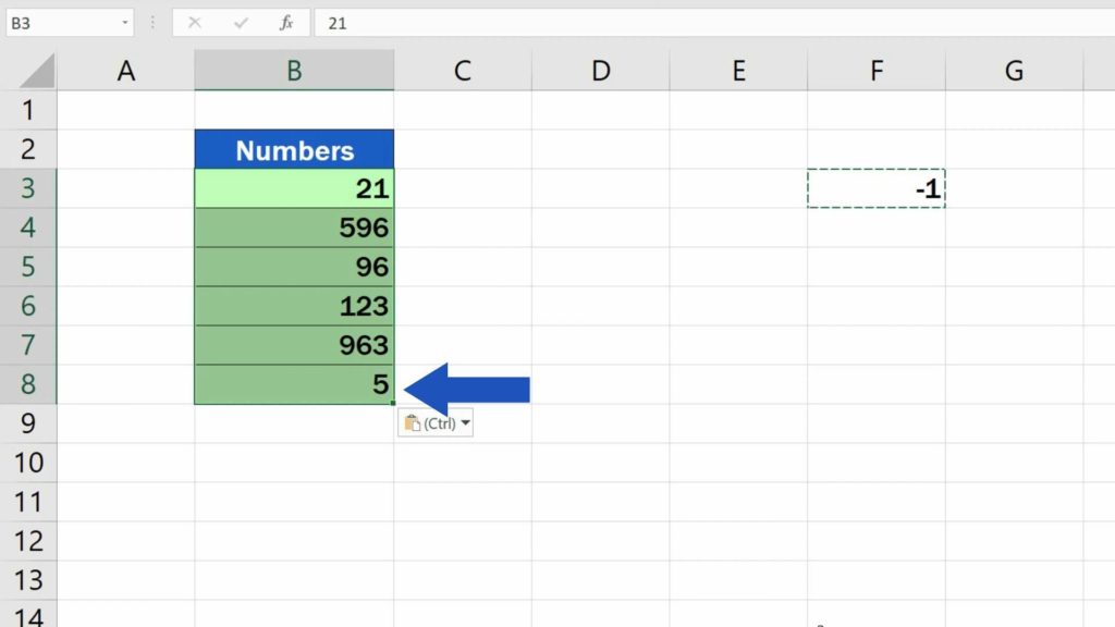 How to Change Negative Numbers to Positive in Excel - change number in the same column