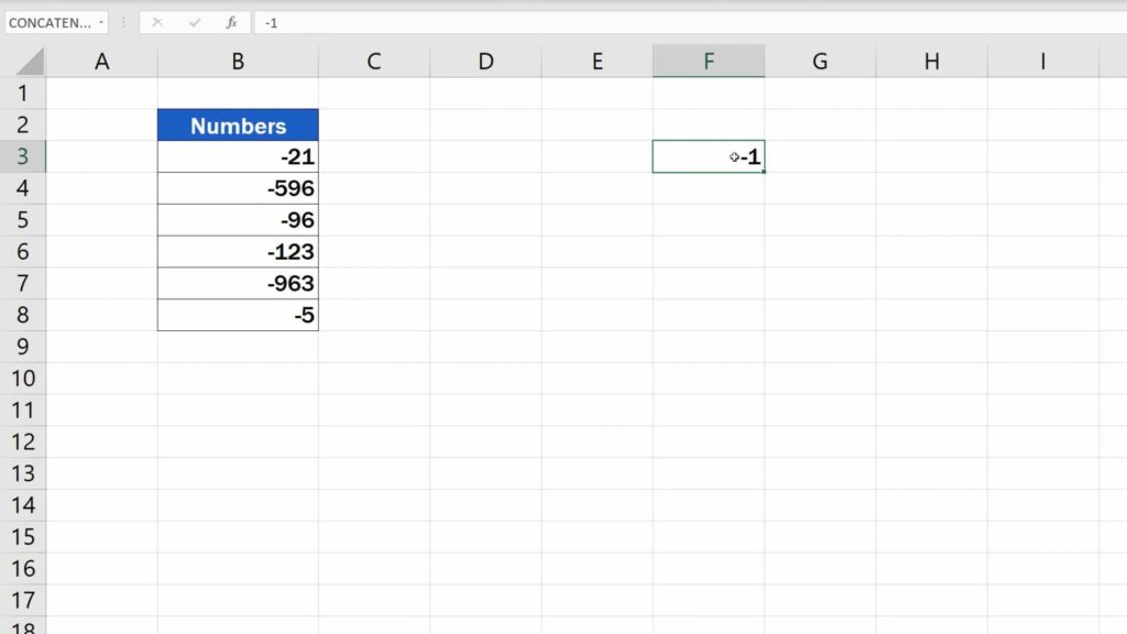 How to Change Negative Numbers to Positive in Excel - change value of the number