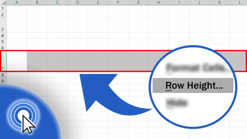 How to change row height in excel