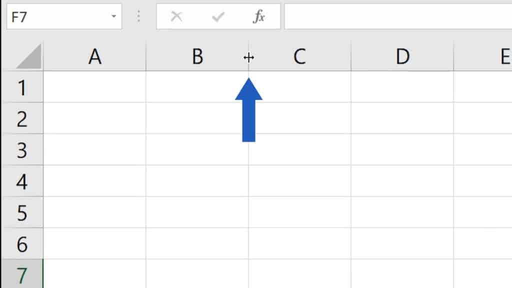 How to Change the Width of a Column in Excel - adjust the width of the column in Excel