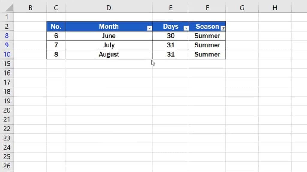 How to Clear or Remove Filter in Excel - clear only one filter in Excel