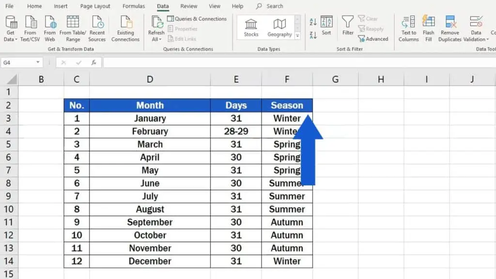 How to Clear or Remove Filter in Excel - removed filters in Excel
