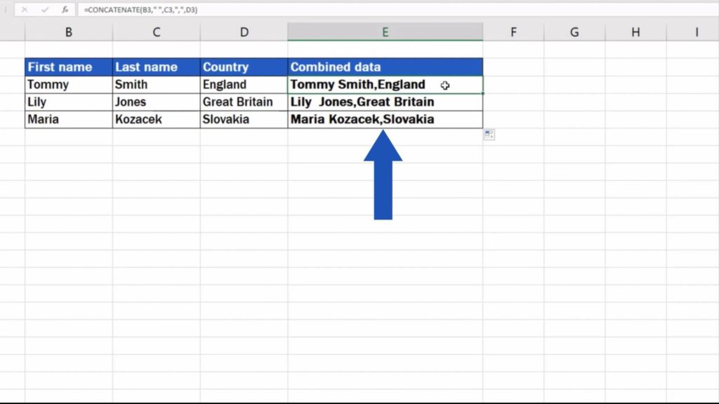 How to Separate Names in Excel - reverse of combine cells