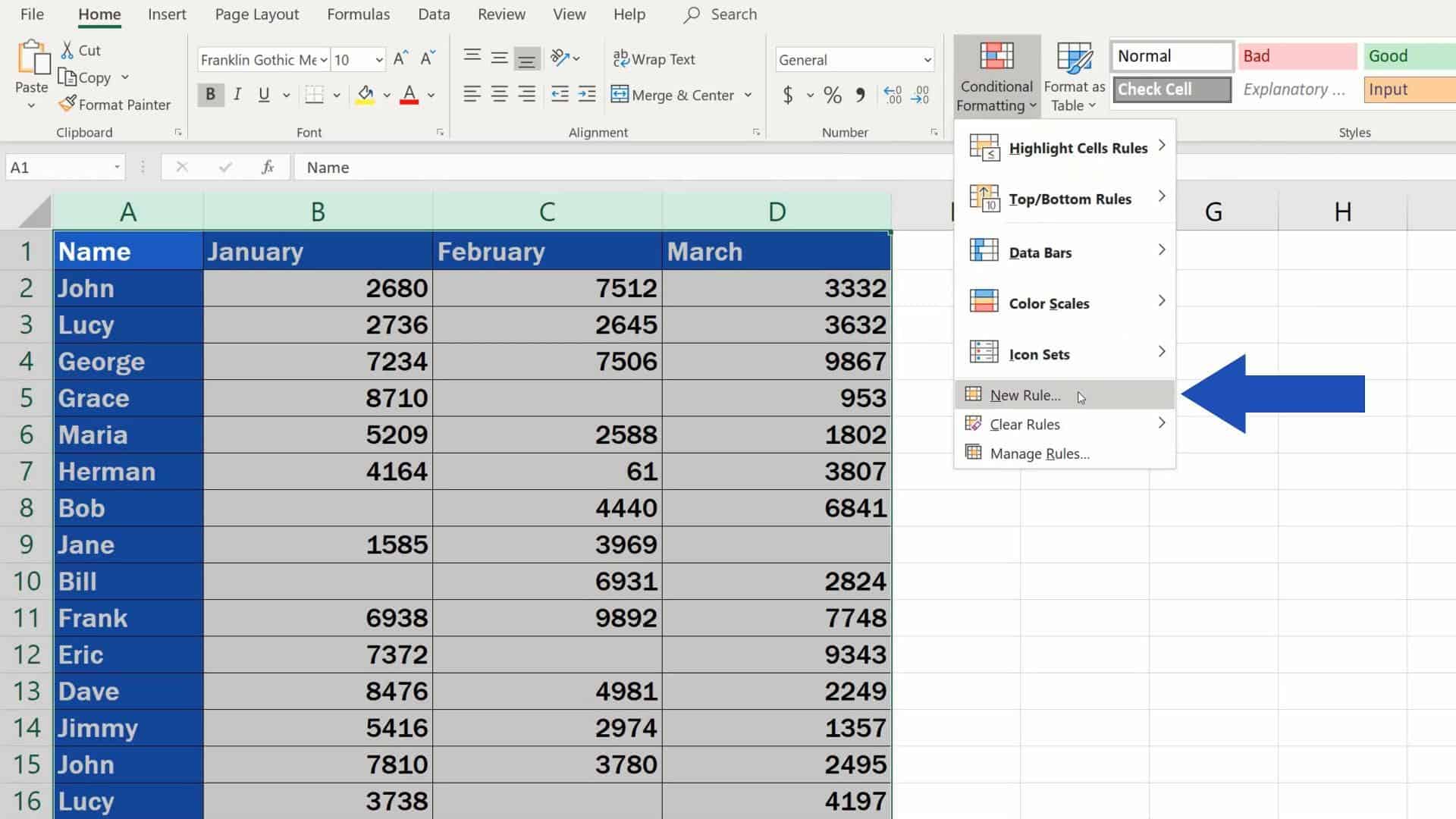 Copy Conditional Formatting Excel