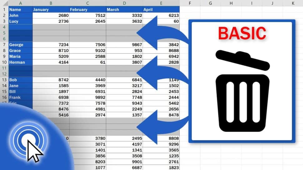 How to Remove Blank Rows in Excel