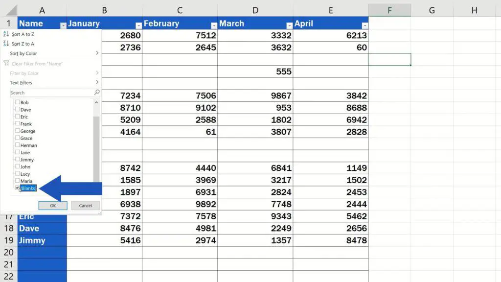 How to Remove Blank Rows in Excel - ADVANCE - delete blank cells