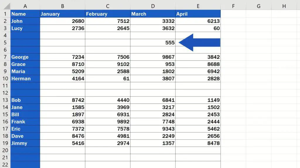 How to Remove Blank Rows in Excel - ADVANCE - not absolutely blank row