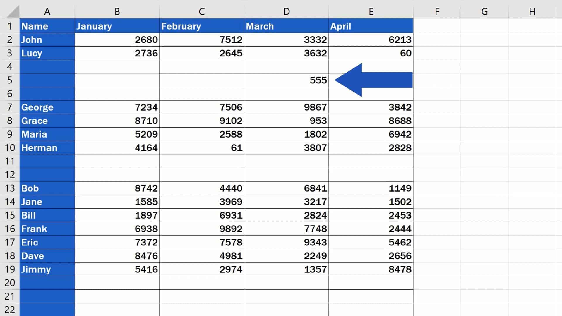 How to Remove Blank Rows in Excel ADVANCED