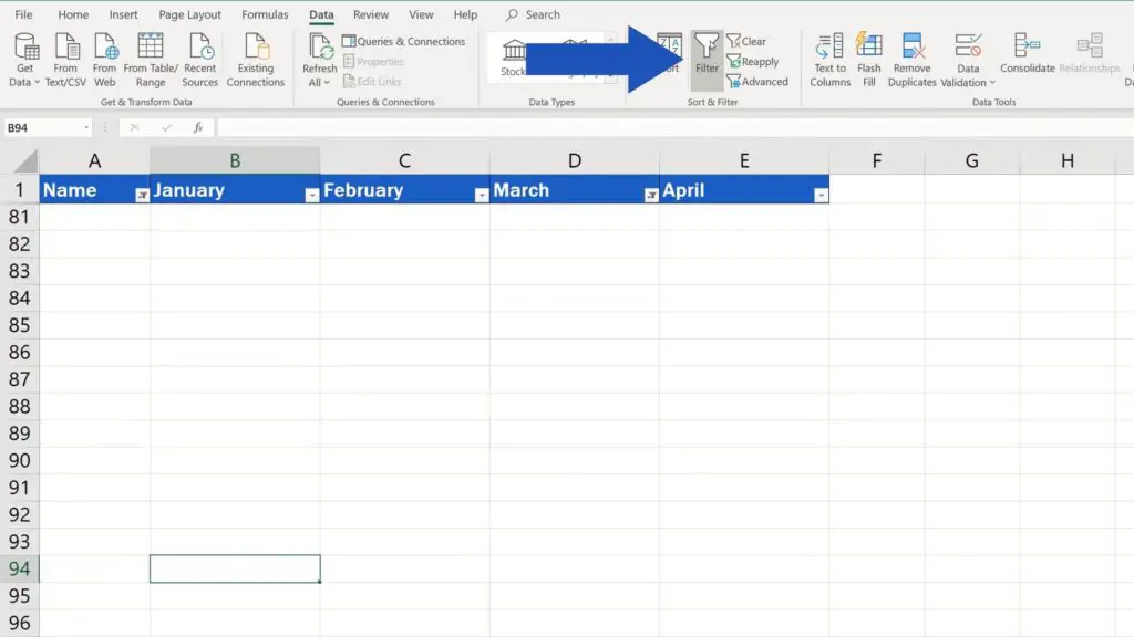 How to Remove Blank Rows in Excel - delete rows with using filter