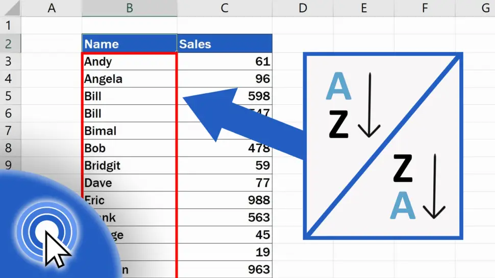 How to Sort Alphabetically in Excel