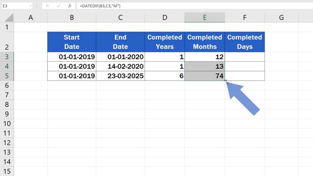 How to Calculate Difference Between Two Dates in Excel - count months difference in excel
