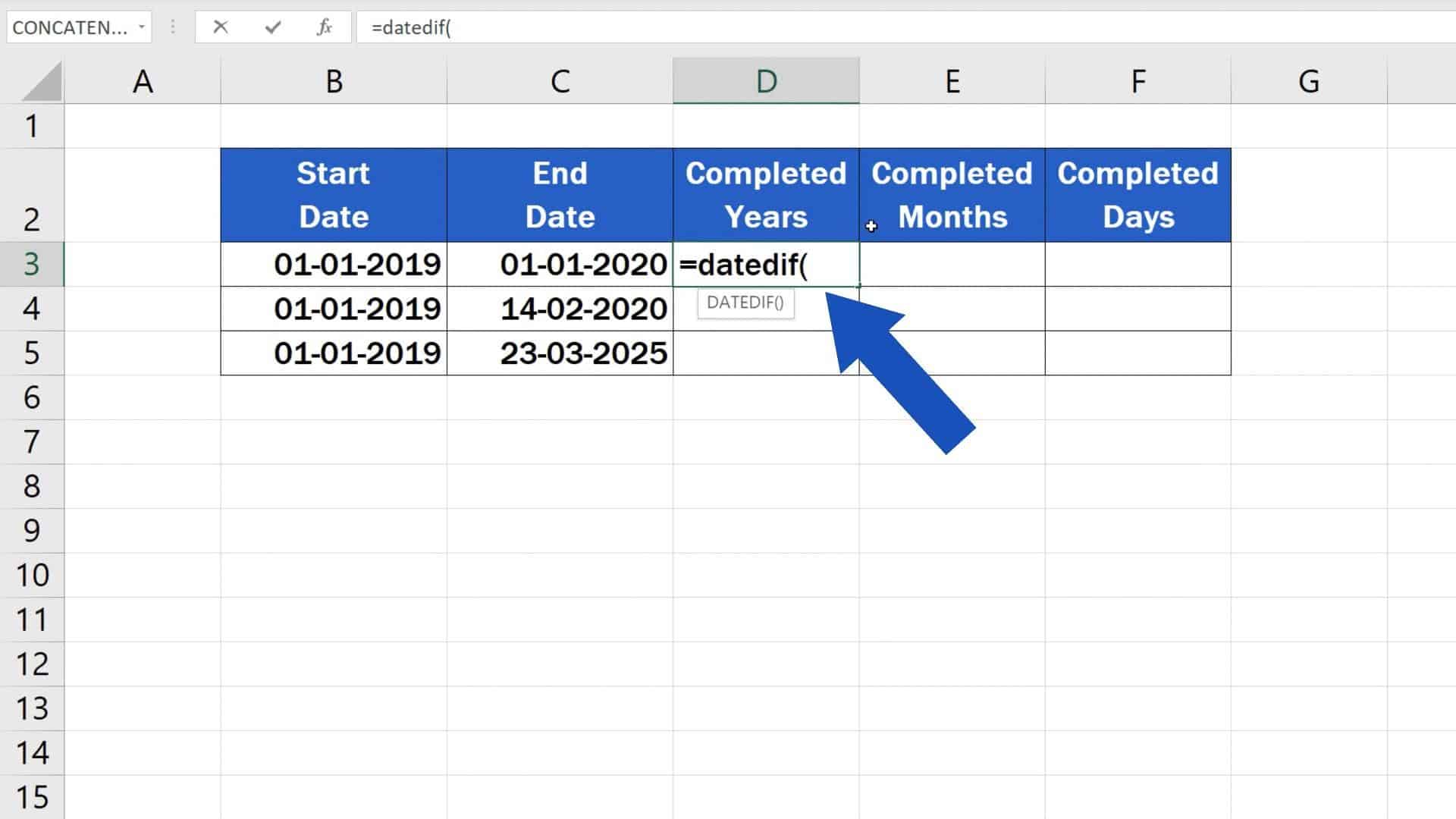 How to Calculate Difference Between Two Dates in Excel