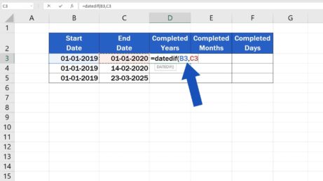 How to Calculate Difference Between Two Dates in Excel
