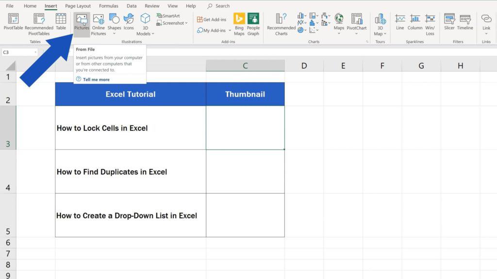 How to Insert Image in Excel Cell