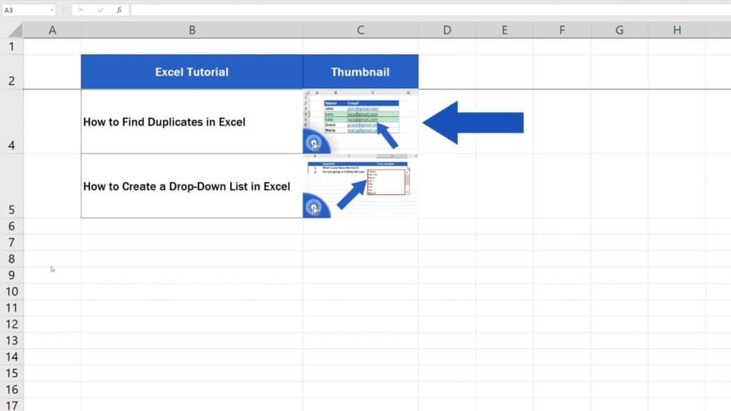 How to Insert Image in Excel Cell - hiding row with picture in Excel