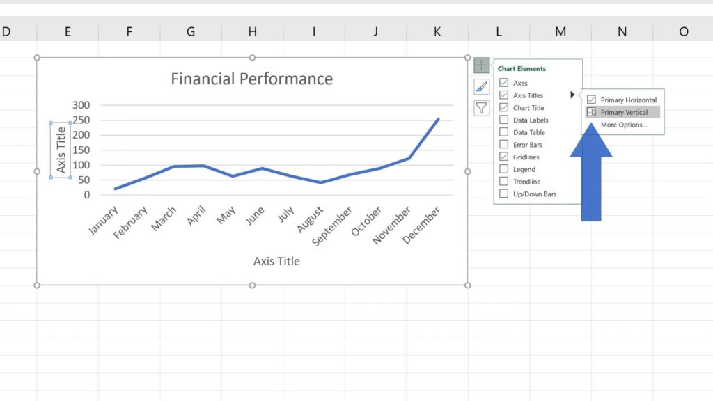 How to Add Axis Titles in Excel - How to name vertical axis in Excel