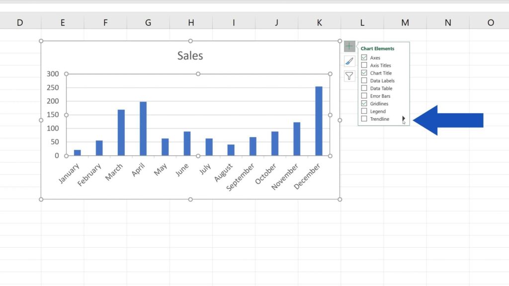 How to Add a Trendline in Excel - how to create trendline in Excel